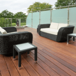 balcony deck stained