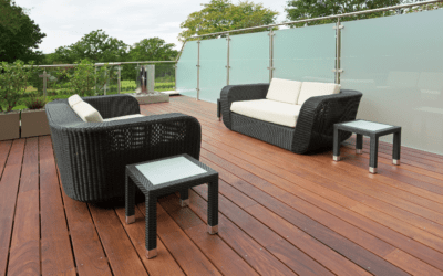 balcony deck stained