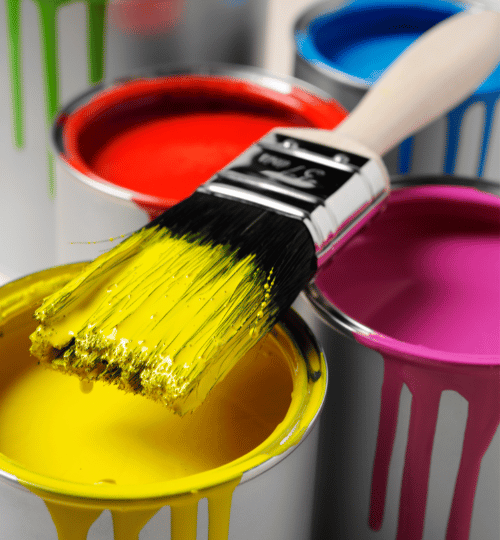 yellow paint brush