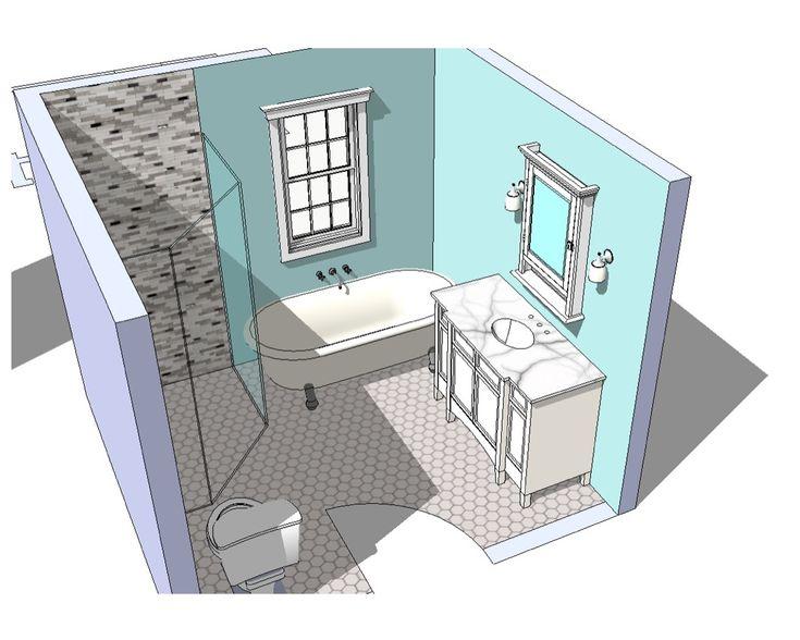 sketchup bathroom