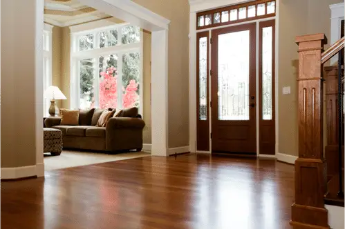 Hardwood floors entry