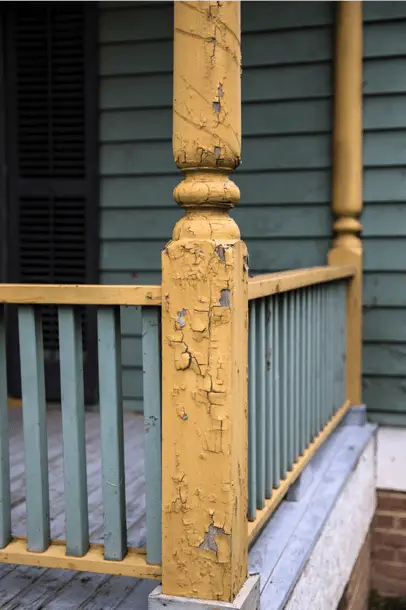 porch peeling stain